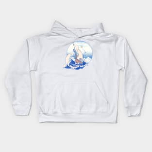 Great Wave Benders Kids Hoodie